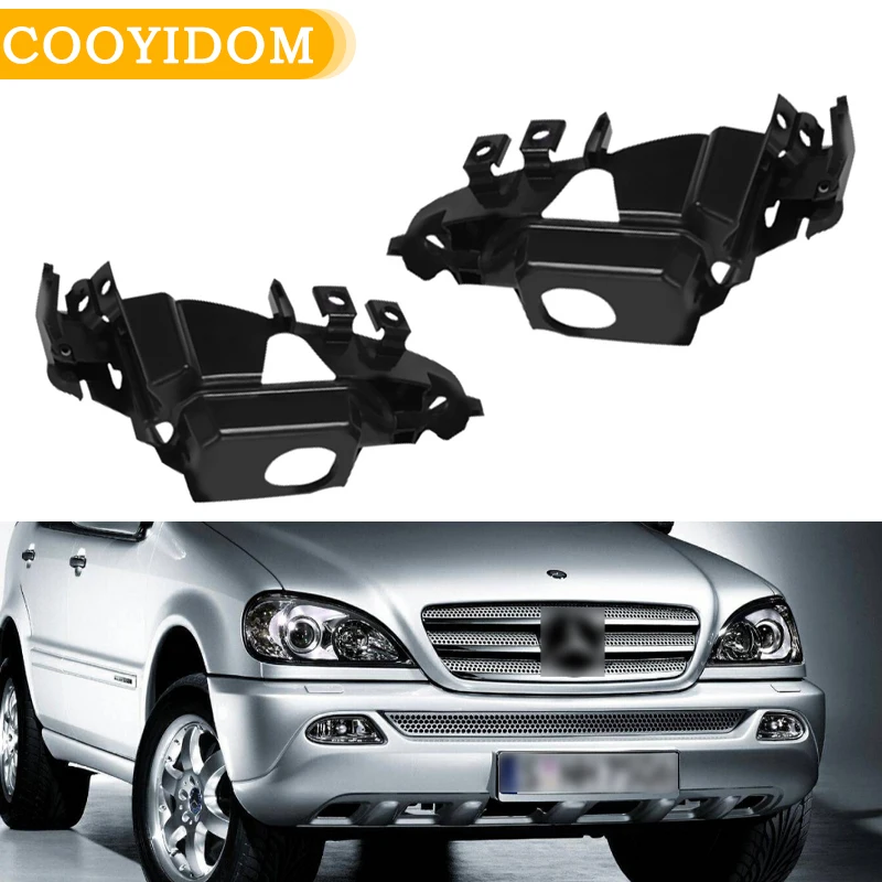 Front Fog Light Trim Bracket para Mercedes Benz, W163, ML320, ML500, ML350, 2002, 2003, 2004, 2005, tampa da lâmpada de nevoeiro, 1638201112,