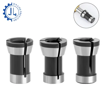1pc 6.35 ミリメートル 8 ミリメートル 6 ミリメートルコレットチャックホルダー彫刻トリミング木工機械電気ルーターフライスカッターアクセサリー