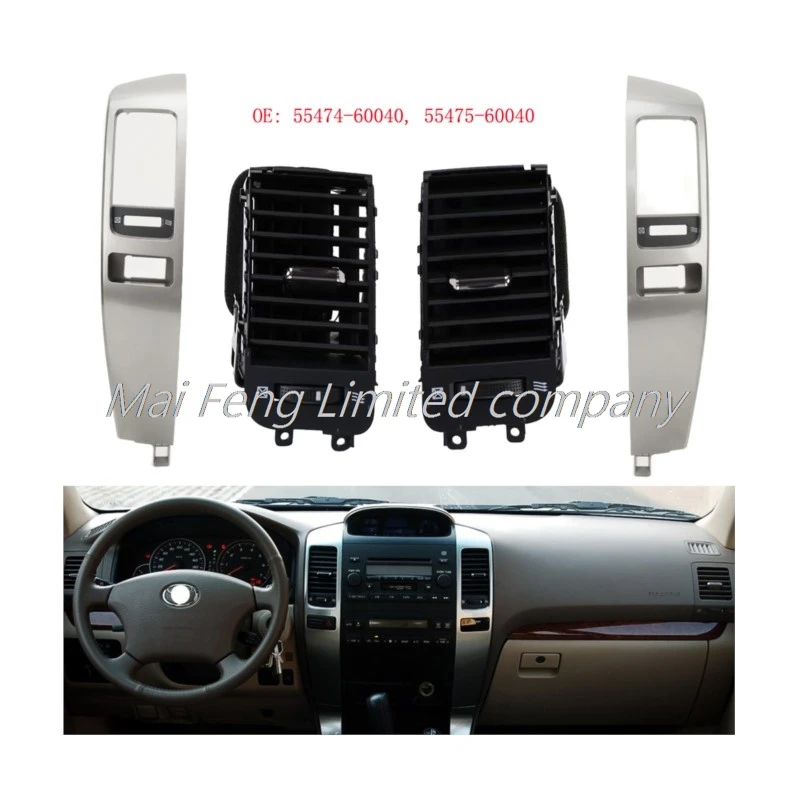 

Auto fittings fit the silver trim frame of the Toyota Land Cruiser Prado LC120 2003-2009