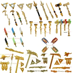 New Anime Cartoon TV Toy Weapons Swords Suitable for Ninja Building Blocks Kids Collect Toys Birthday Gifts
