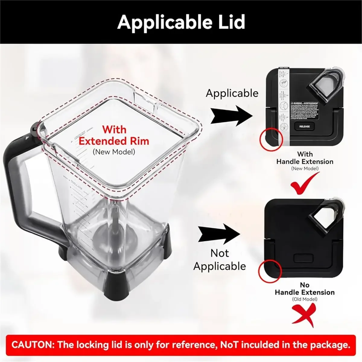 

Replacement Pitcher 72 Oz XL for Blender BL610,72oz Pitcher Blender Parts for BL710WM BL710WMC CO610B CO650B