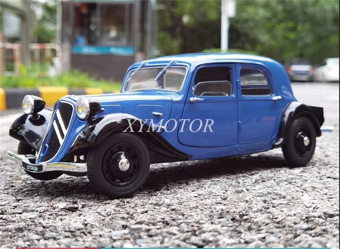 Solido 1:18 For Citroen TRACTION 7 1937 Diecast Model Car Blue Toys Hobby Gifts Collection Ornaments Display