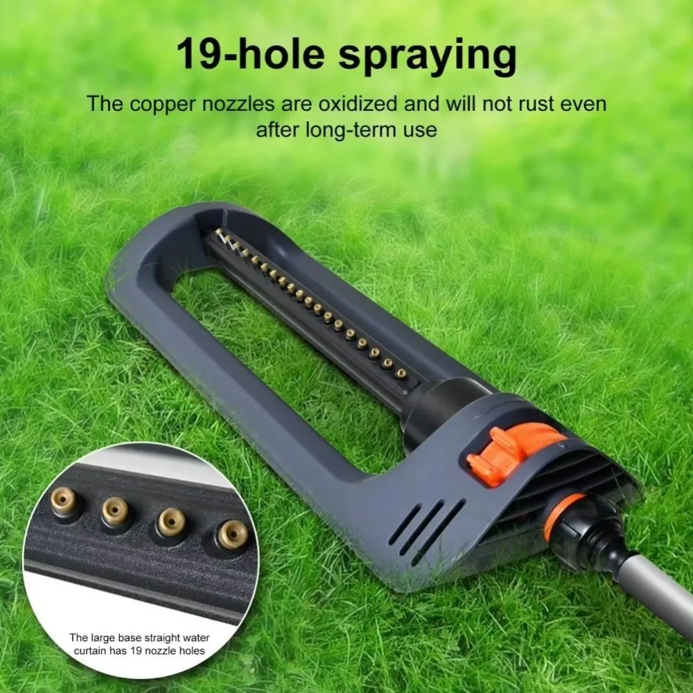 

Осциллирующий дождеватель с 19 форсунками, 4 режима, широкий охват, автоматический, с утяжеленным основанием, для полива