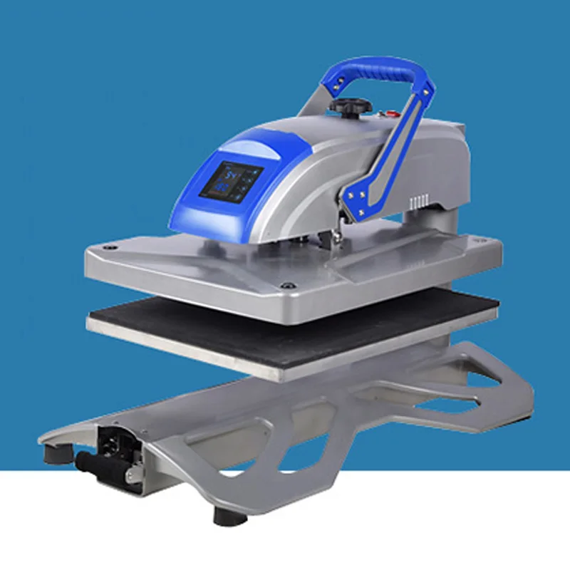 Gran oferta, máquina de estampación en caliente de 40x50cm, máquina de transferencia de calor extraíble con vibración Manual, equipo, máquina de prensado en caliente para ropa y camisetas