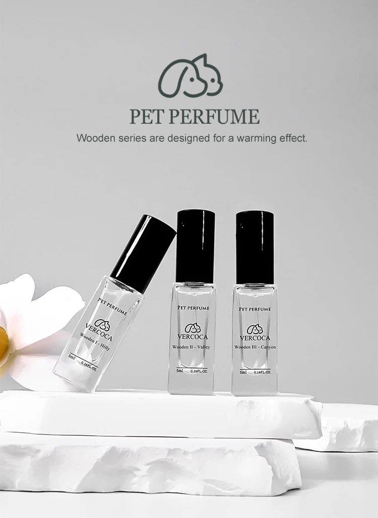 Original Perfume Wholesale 5ml Sample Wooden Scent Alcohol and Paraben Free Perfume Tester Mini Dog Perfume for Pets and Kids