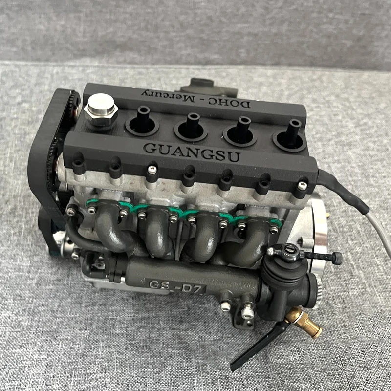 GS-D7 Engine  24CC All Metal Full Bearing Support Turbocharged Standard Supercharger Suitable for DIY Modified Model Toys