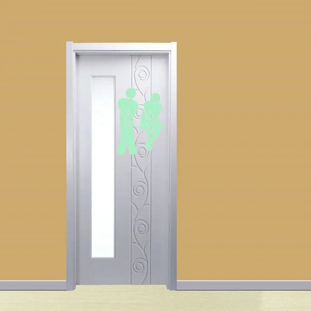 Funny Luminous Bathroom Wall Stickers Home Decor Glow In The Dark Toilet Stickers