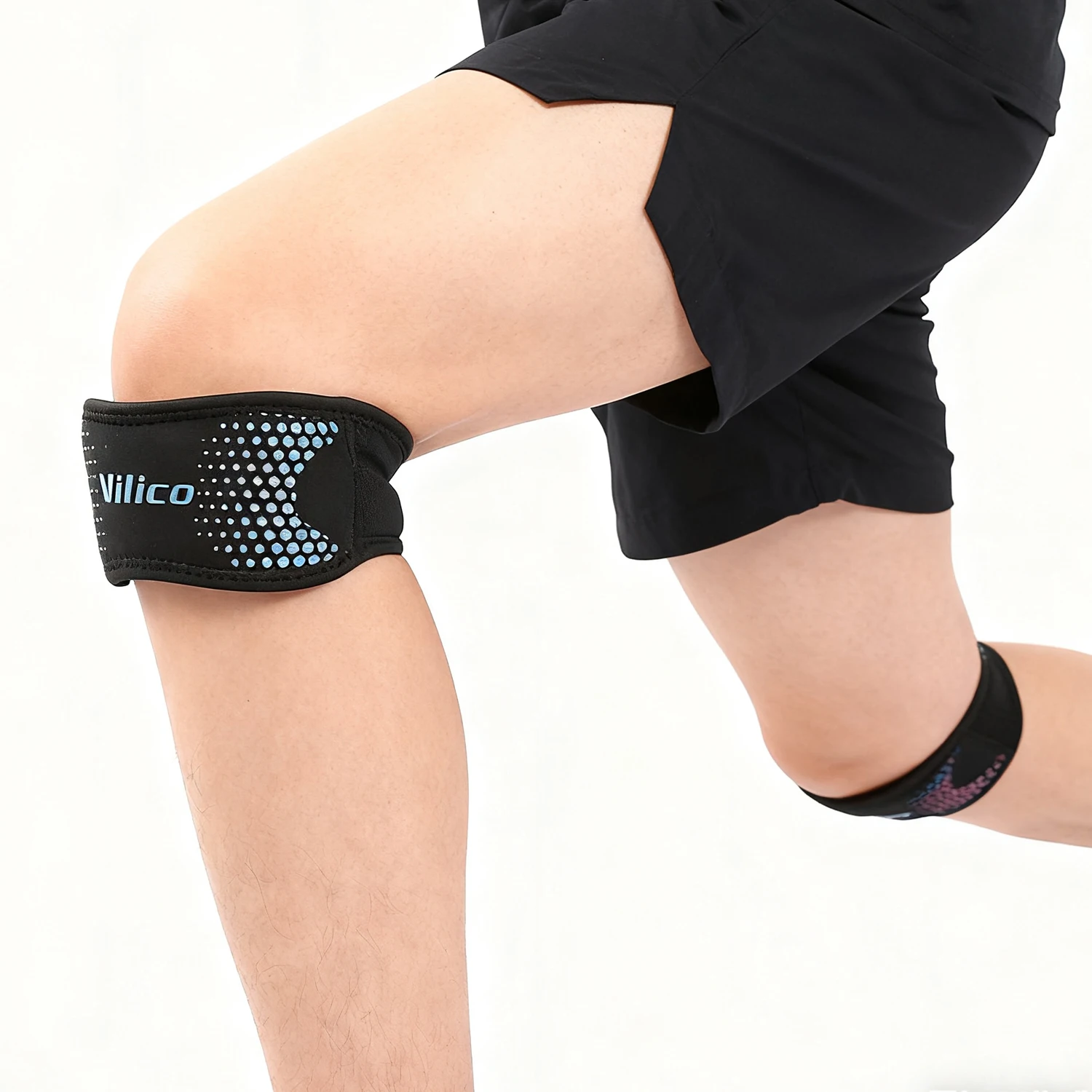 

Наколенник надколенника, регулируемый наколенник, стабилизатор надколенника, поддерживающий ремешок для футбола, баскетбола, бега, джемпера для тренажерного зала, приседаний