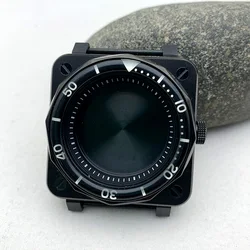 SKX007 Square NH35 Watch Cases Matte Black Fits NH35 NH36 7S26 4R Movement for SKX007 Style Pilots Cockpit Diving Watch Case