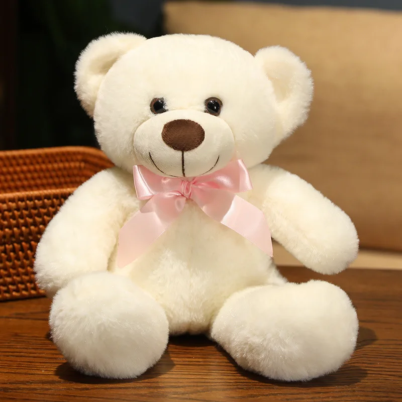 Cute and Cute Little Bear Teddy Bear Doll Soothing Cloth Doll Plush Toy Hug Bear Doll Girl Companionship Cute Pillow