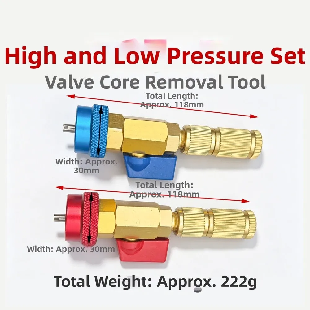 R134A Valve Core Removal and Installation Implement Designed for Repeatable Performance in Field and Shop Environments