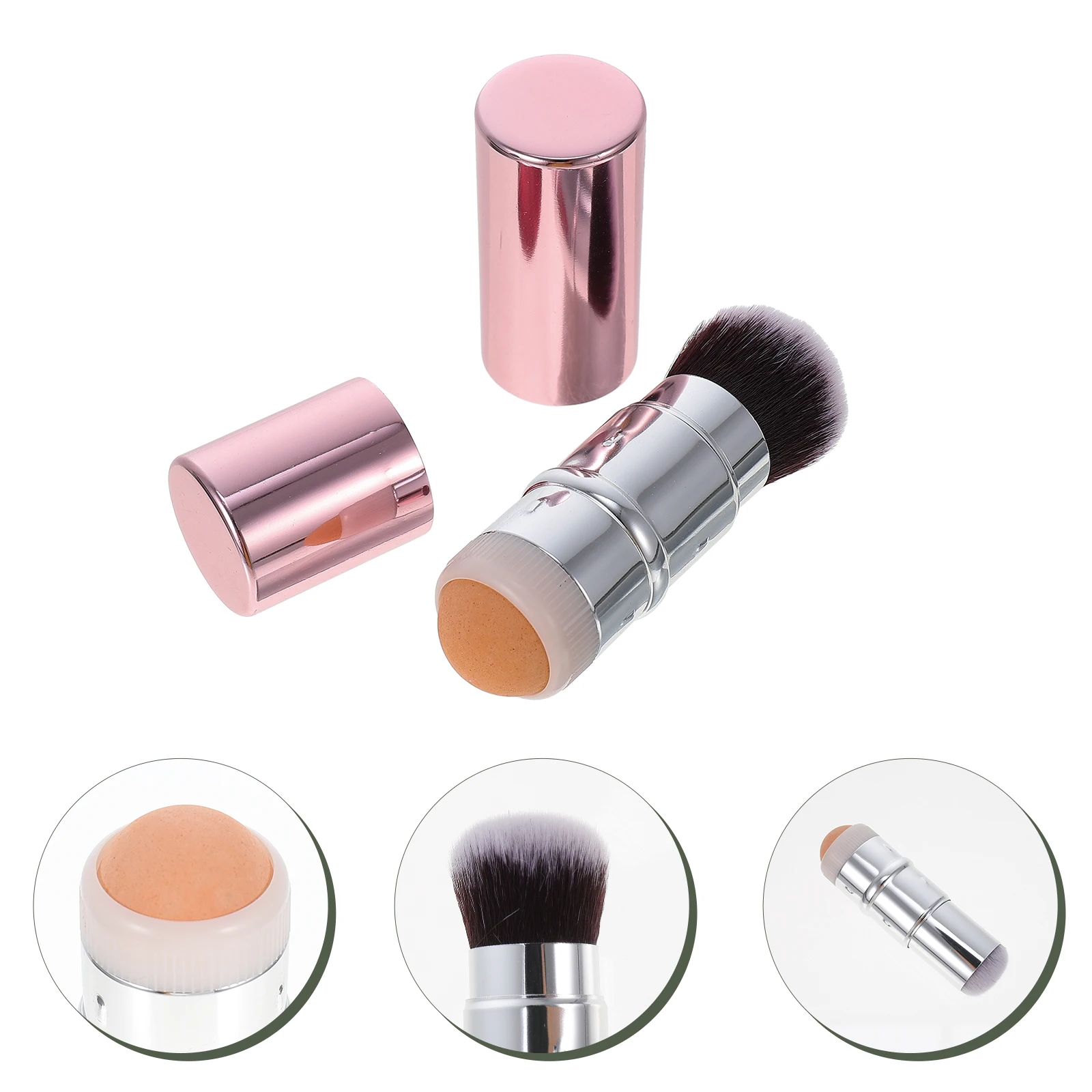 

Dual-End Oil-Absorbing Roller Massager 360-Degree Rolling For Pores Cleaning Makeup Brush Function Volcanic Stone