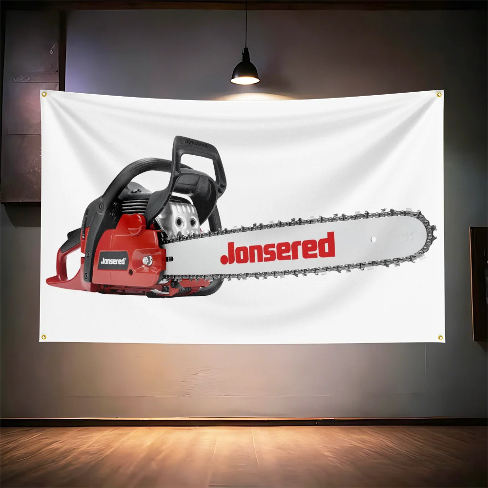 Jon-ser-eds Chainsaw Tool Flag - Gardening Tools Repair Shop ulasan dan harga