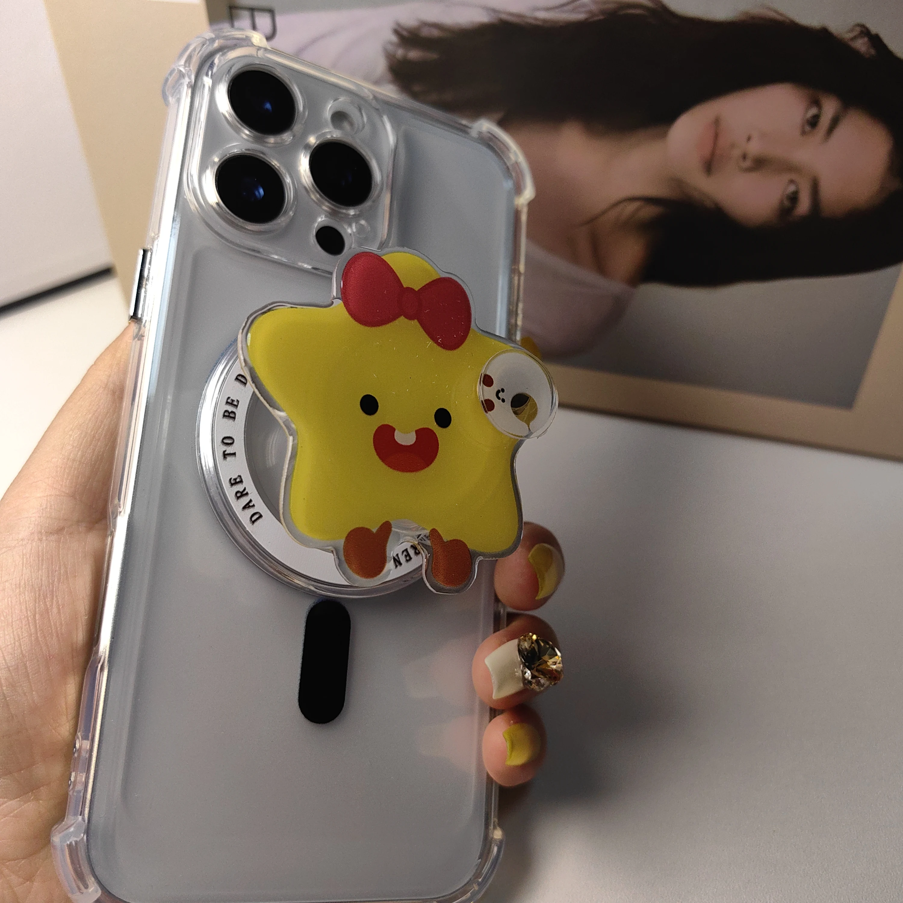 

Милый вращающийся держатель для телефона с луной и звездами Griptok, поддержка iPhone, чехлы Samsung, ручка, кронштейн для гнезда Tok, подарок для девочки