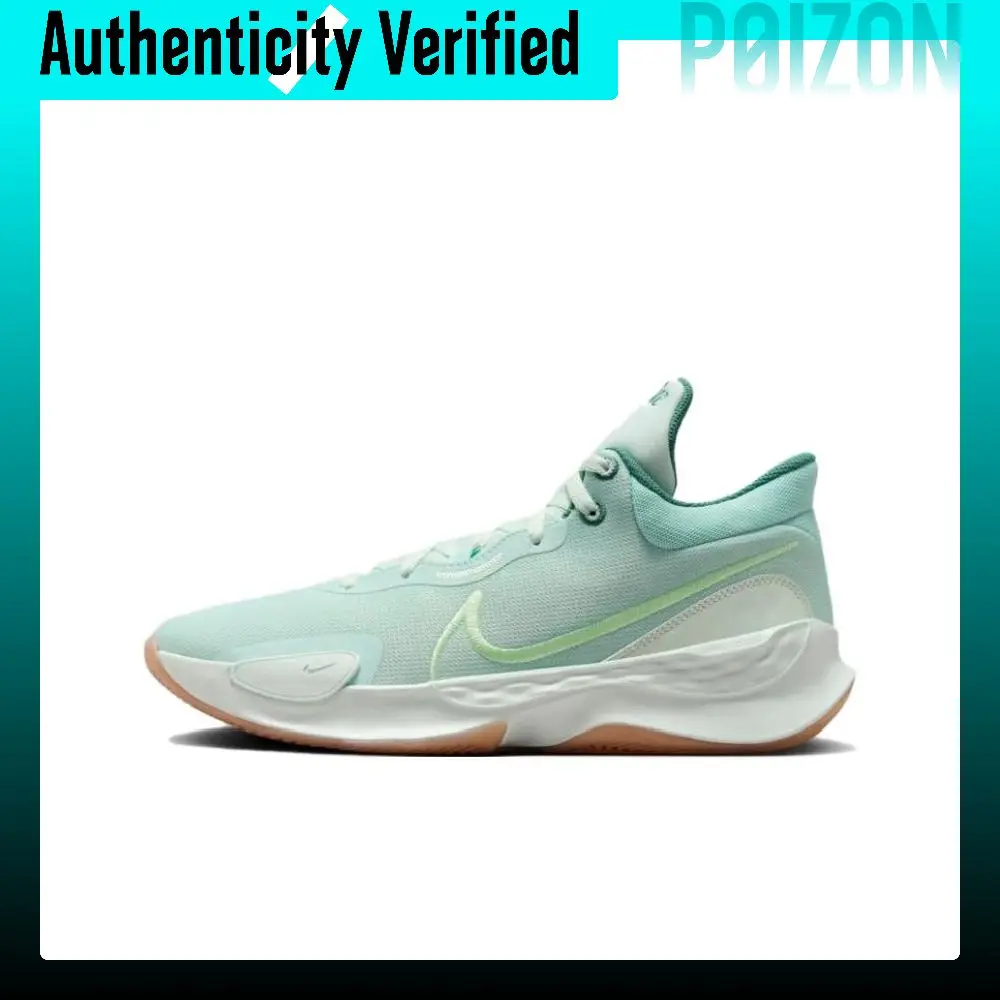 Nike Renew Elevate 3 Low top Basketball Shoes Men's Blue Green DD9304-301