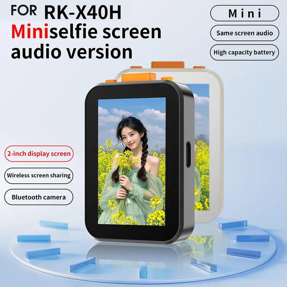 Wireless Selfie Monitor Screen for iPhone Android 850mAh Bluetooth Shutter Focus Adjustment Phone Stand Selfie Vlog Live St A1N8