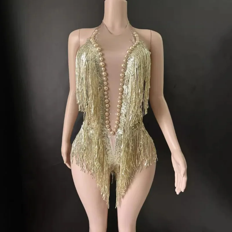 Costume de batterie de danse de ballet personnalisé, justaucorps sexy avec biscuits, paillettes élastiques, frange, performance sur scène latine