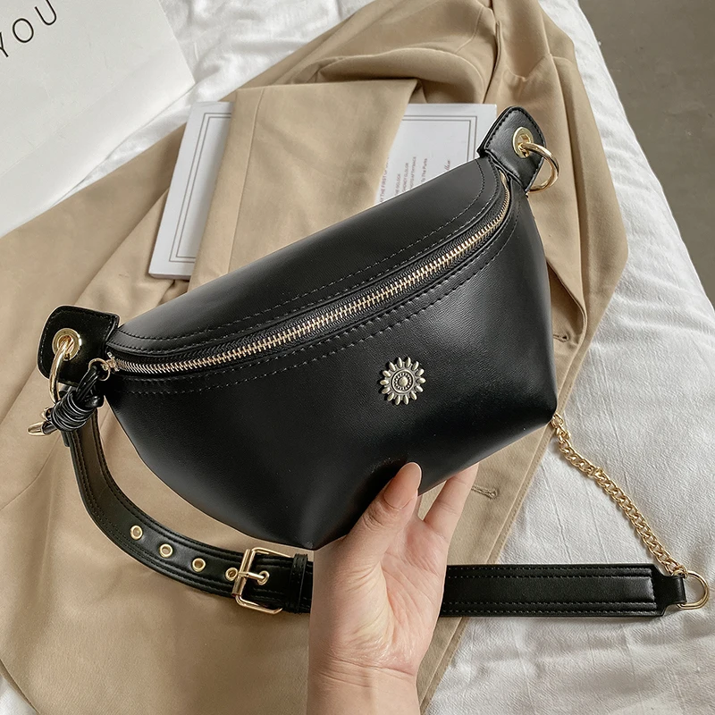 Luxury Crossbody Bag For Women 2023 Fashion Travel Chest Bag High Quality Pu Leather Waist Bag Female Designer Handbag Purse