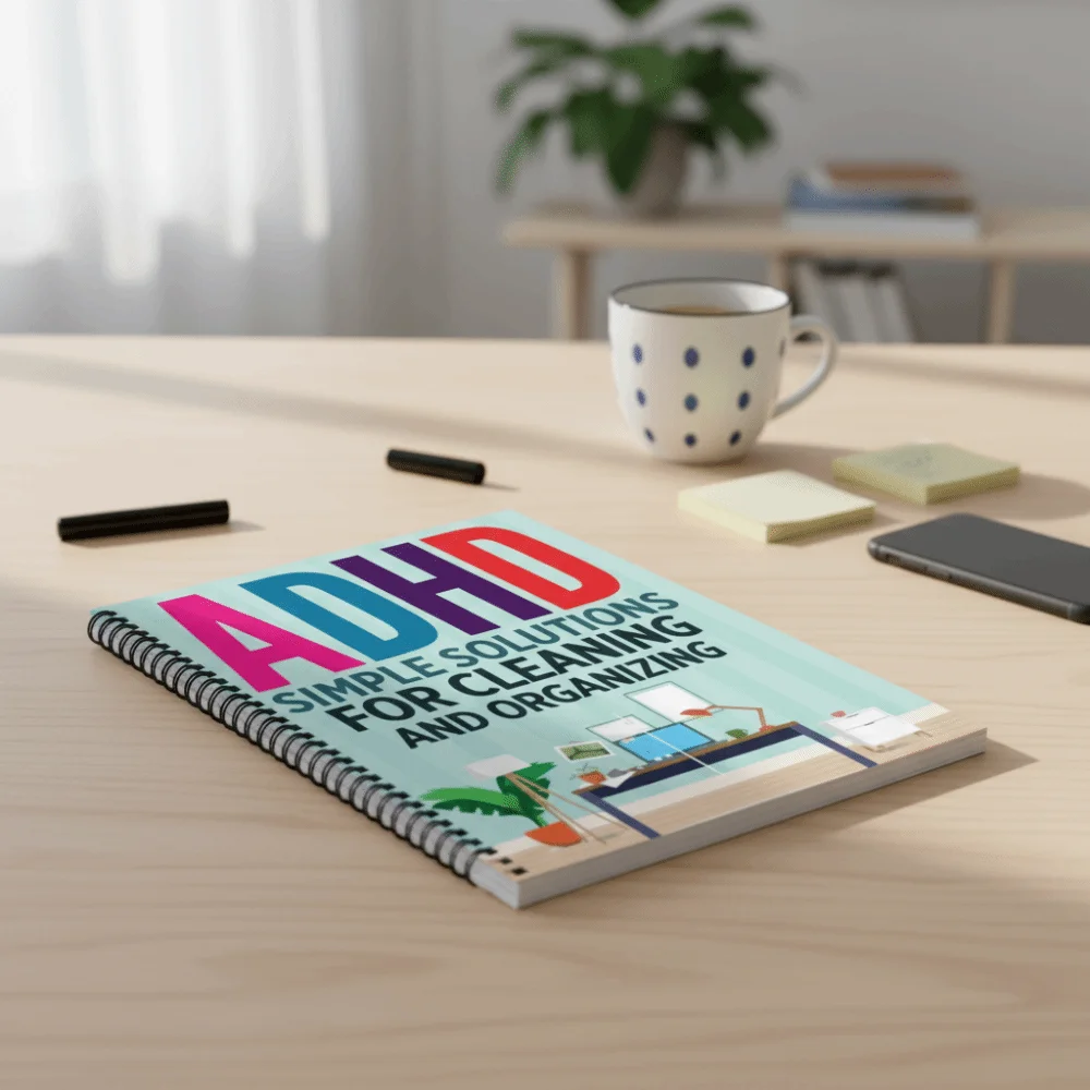 Systematic ADHD Cleaning Planner Daily Schedule Simple Soultion Checklist Notebook Mental Health Year-Round Tips