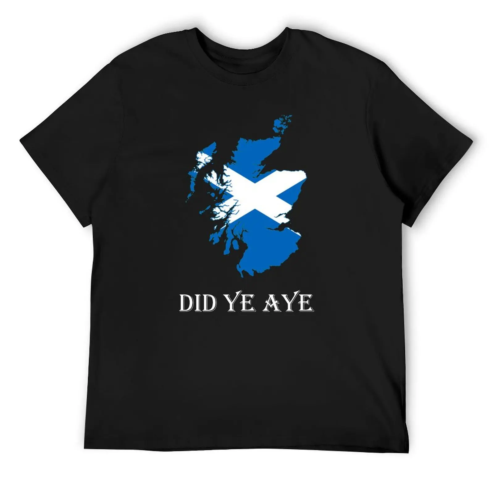 Шотландская футболка Did Ye Aye Scotland, мешковатые рубашки, забавные футболки с мемми, эстетичная одежда для мужчин