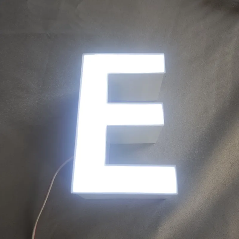 

Custom Waterproof Acrylic LED Letters, 3D Rimless LED Store Sign Business Logo Name Channel Letters