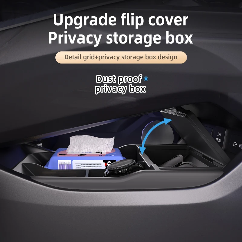 2025 For Geely Preface Silicone Center Console Below Storage Box Central Control Organizer Mat Car Interior