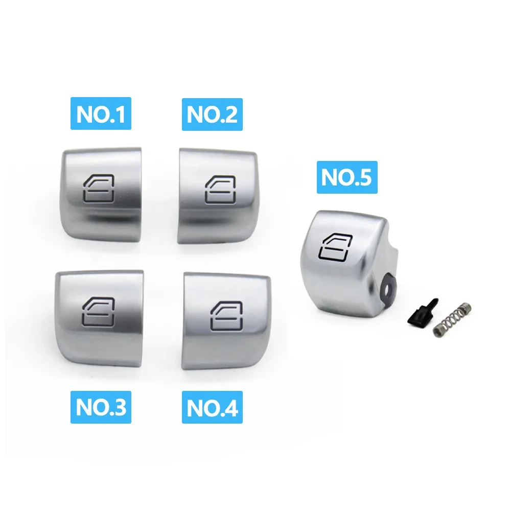 For Mercedes Benz W205 W253 W213 W293 W222 Car Window Switch Button Cover Passenger Door Control Switch Key Cap Replacement