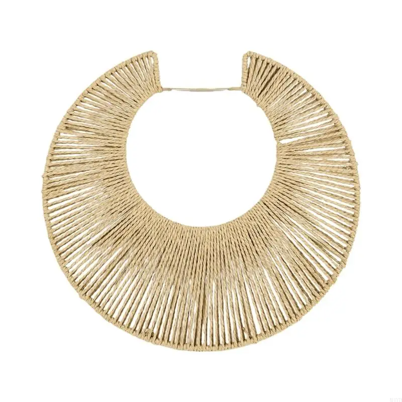 

User Friendly Handwoven Paper Rope Pendant Lamp Shade Creating Soft Ambients Light for Warm in Living Room M4YD