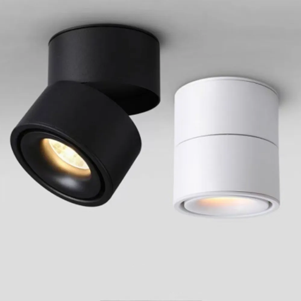 

Surface Mounted Rotating Anti Glare LED Downlight 7W 10W 15W COB Ceiling Lamp Spot Light AC90-260V Indoor Lighting ﻿