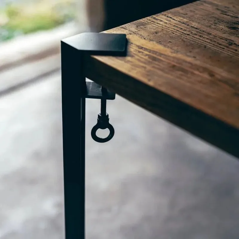 Portable Detachable Table Feet Outdoor Workbench Support Legs Iron Art Stable Stand Camping Home DualUse Furniture Hardware Tool