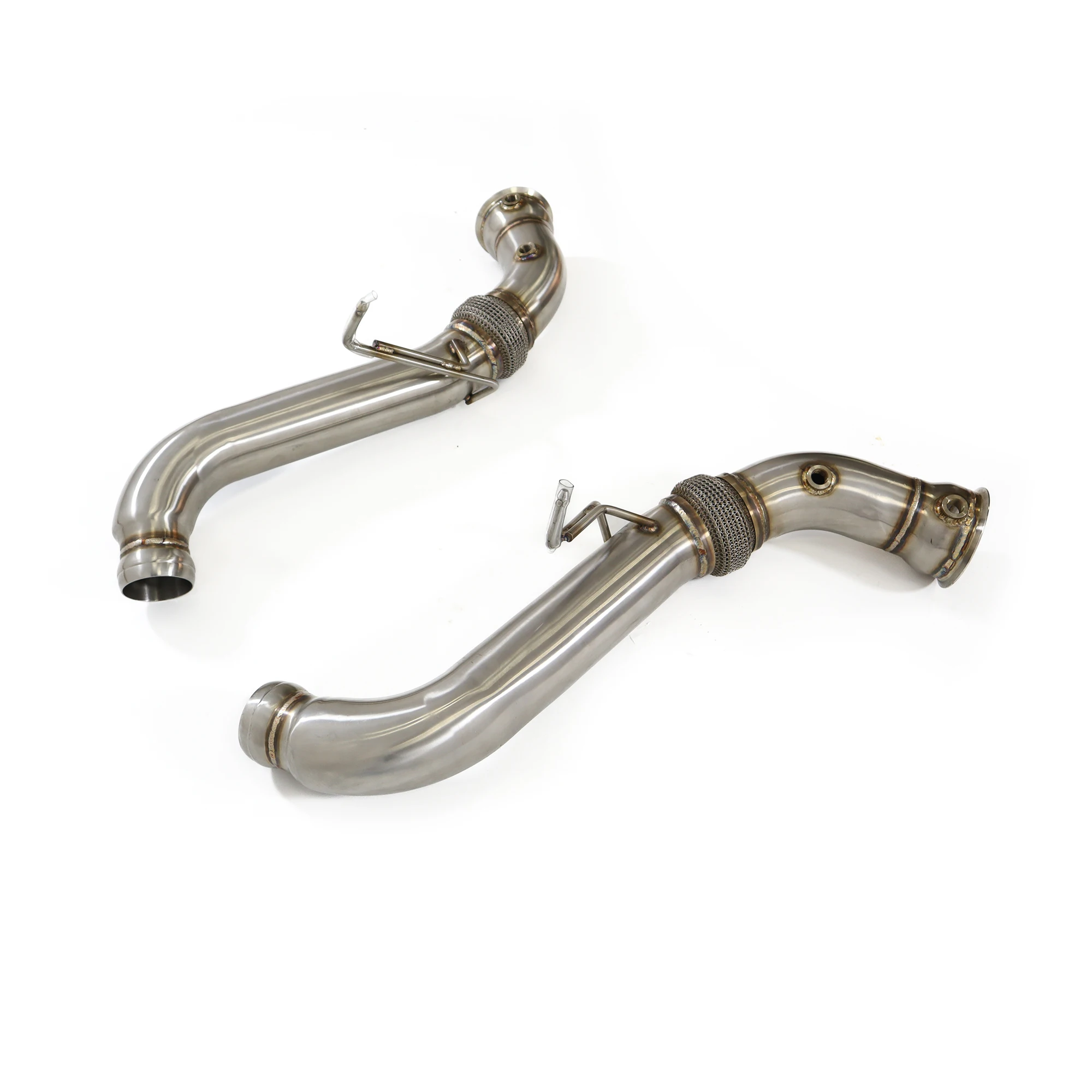 نظام عادم HMD من الفولاذ المقاوم للصدأ عالي الأداء + أنبوب سفلي مجموعة كاملة لـ McLaren 540C 570S 570GT بدون صمامات X-Pipe #3