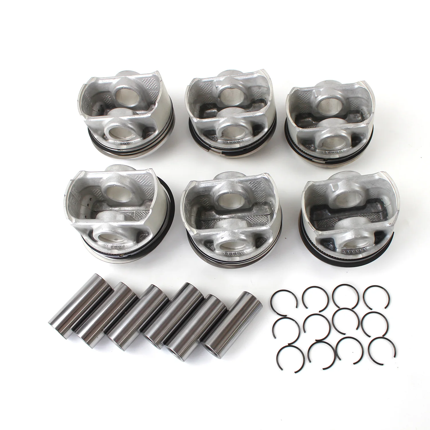 Pop Piston&Ring Set For VW Touareg AUDI A6 A8 Q7 3.0T Piston Assembly With 06E107065DM 06E107066DM 028PI00124000 WG1423659 Car P