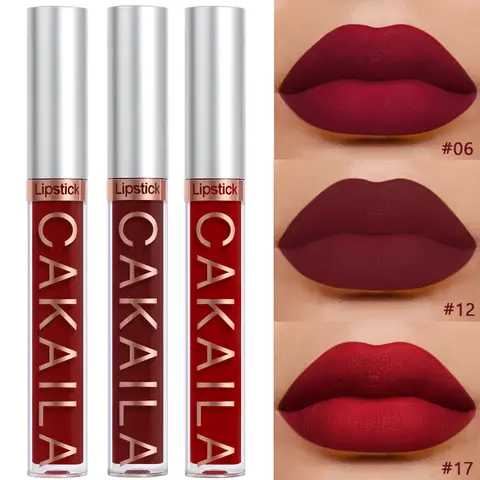 CAKAILA 18 colores impermeable mate terciopelo labio glaseado duradero lápiz labial líquido sedoso no es fácil de decolorar brillo de labios maquillaje tinte de labios Sexy