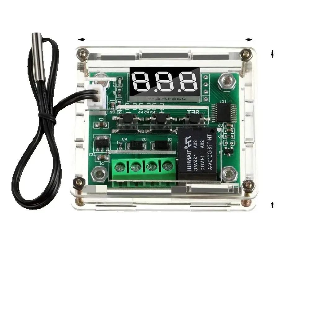 

W1209- Blue/Red light DC 12V heat cool temp thermostat temperature control switch temperature controller thermometer thermo