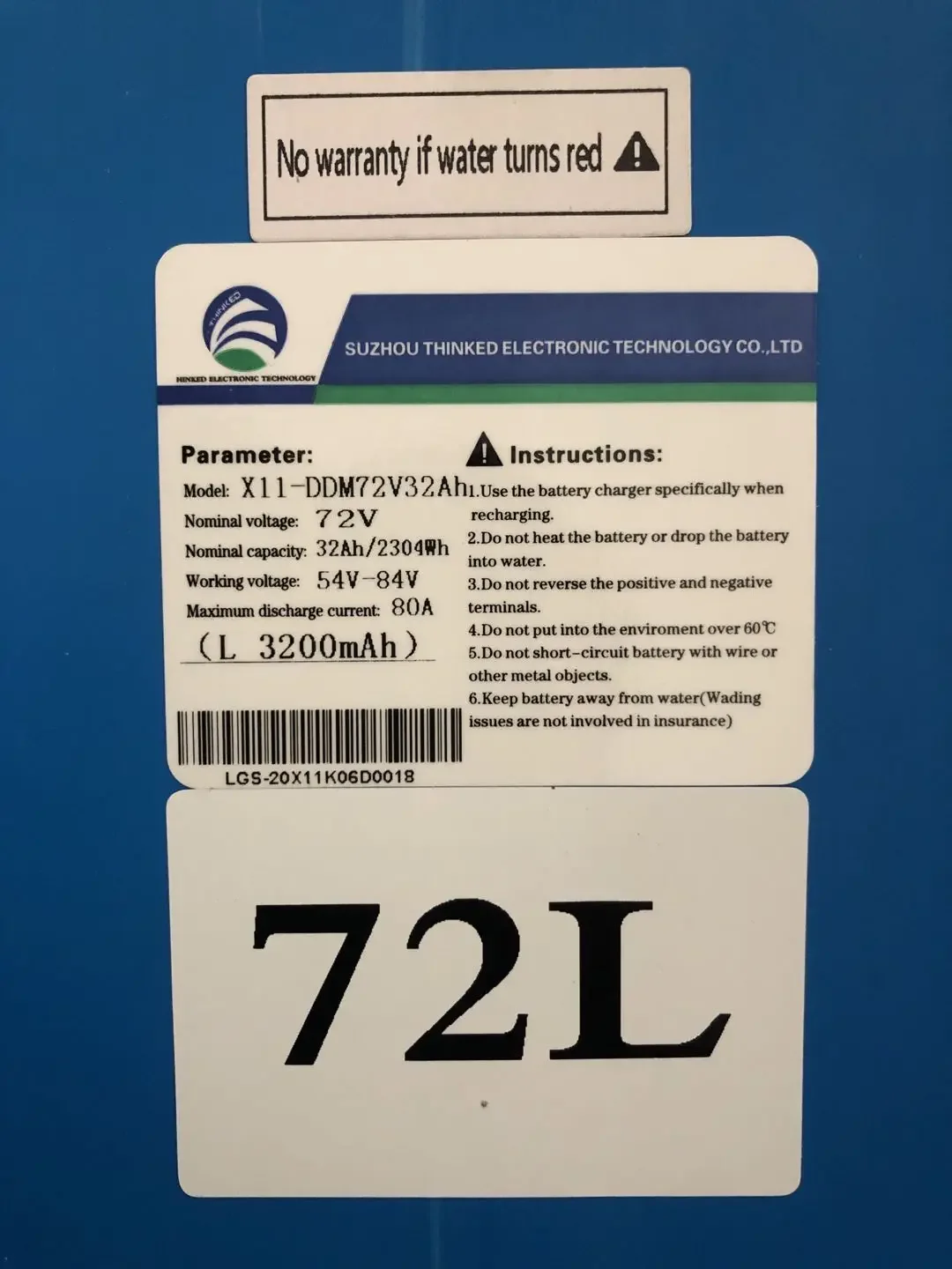 Original ZERO Spare 18650 Lithium Battery for Electric Scooter ZERO 10X 11X ZERO 52V 60V 72V  Lithium Battery