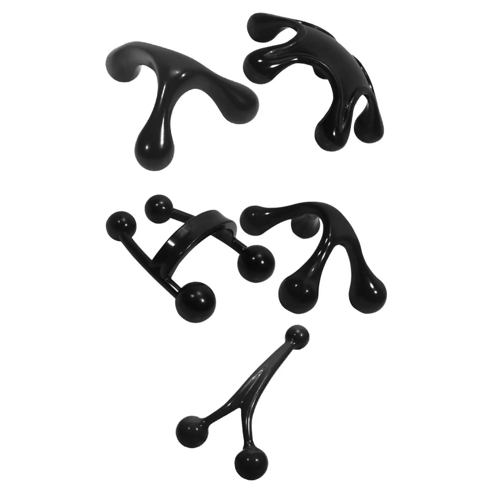 Массажер для тела триггерной точки, инструмент для расслабления мышц, инструмент для массажа глубоких тканей, ручной инструмент для трапеции, шеи, рук, ног