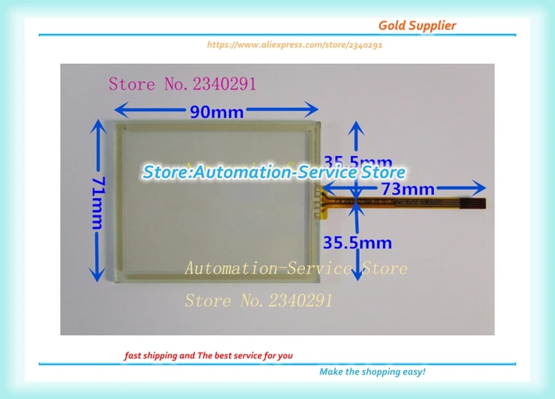 New Original 6AV6 647-0AA11-3AX0 KTP400 Touch Panel 90*71 Substitute AMT10159