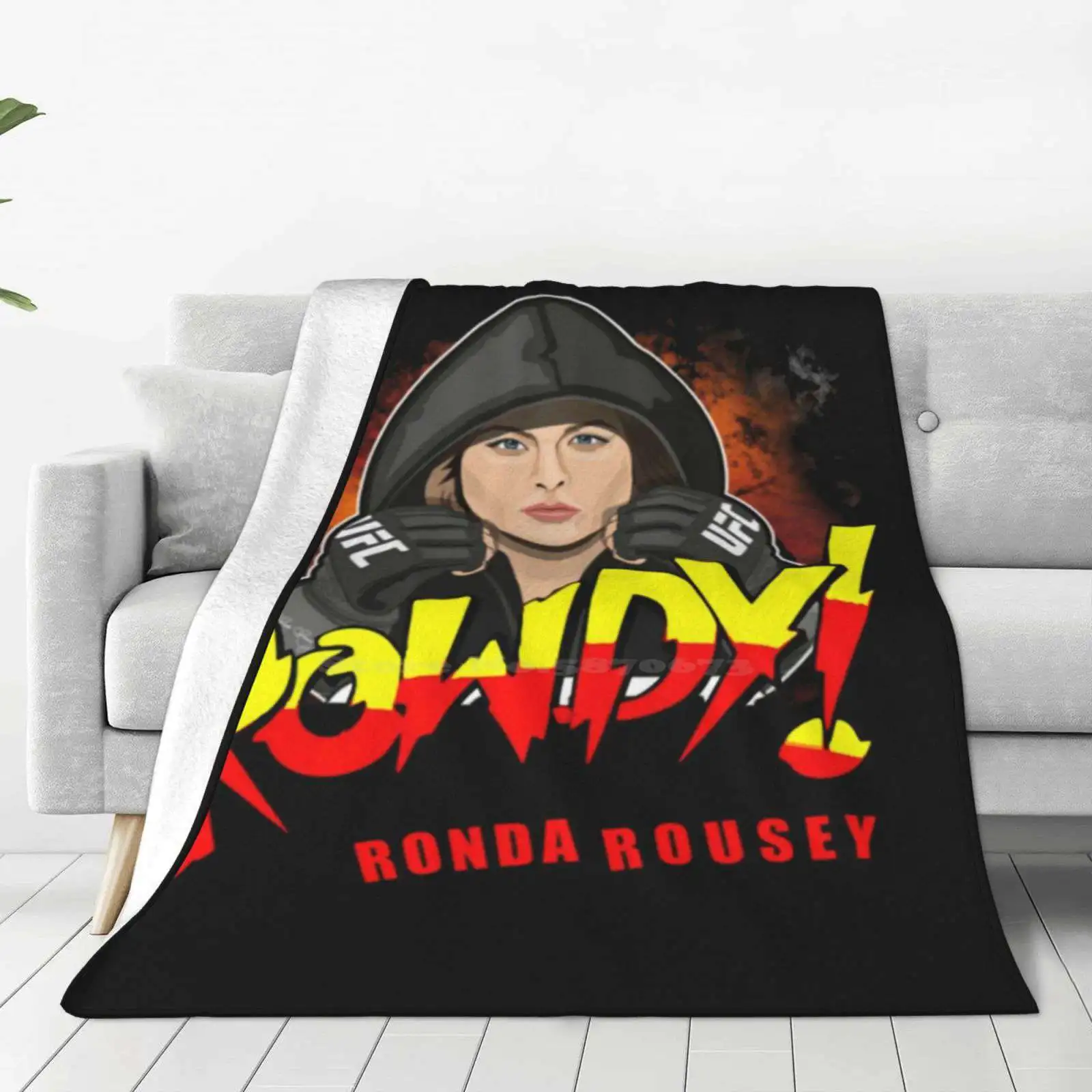 Rowdy Ronda Rousey All Sizes Soft Cover Blanket Home Decor Bedding Comics Ronda Rousey Dnb Ronda Rousey Fear Ronda Rousey