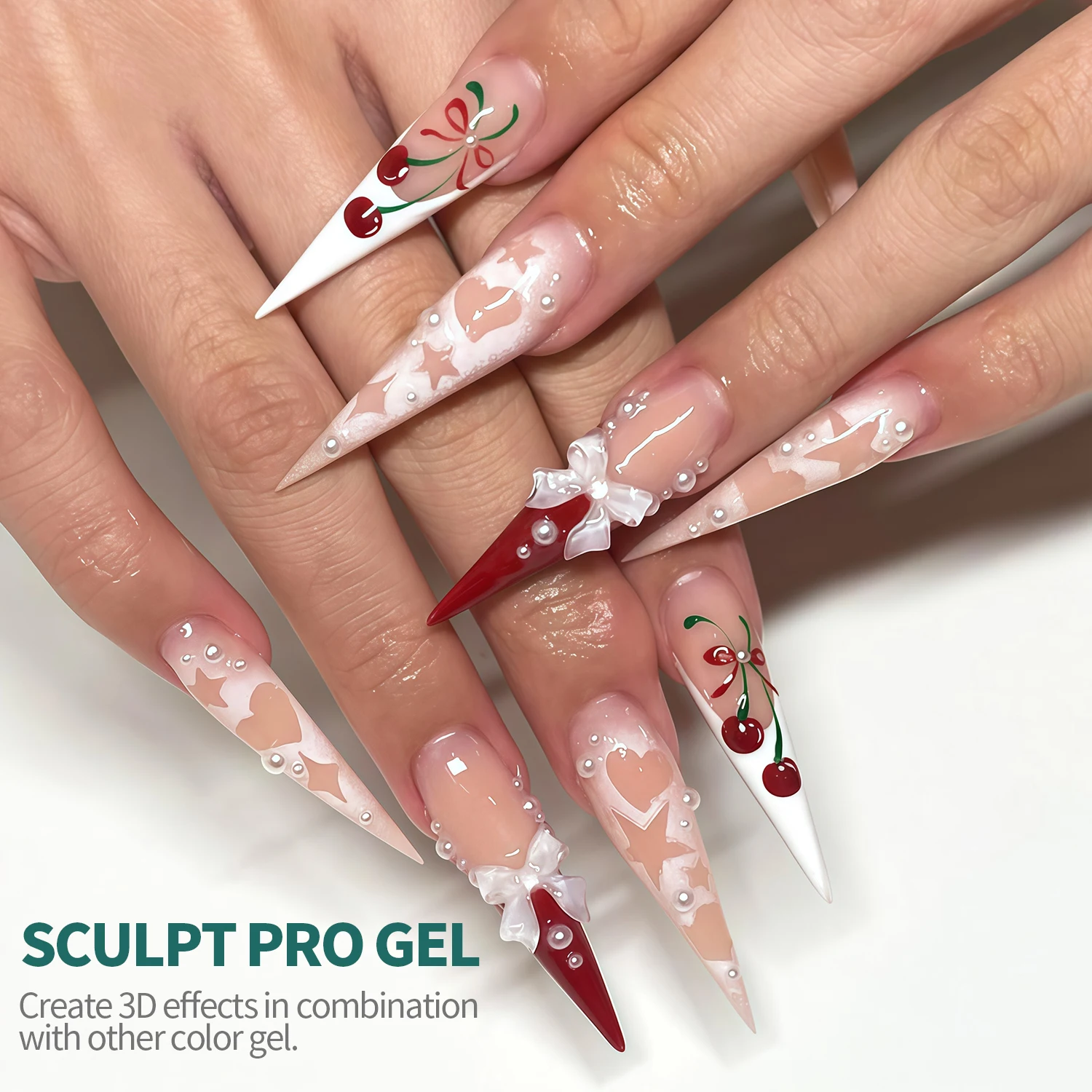 Nailpop Gel per scolpire professionale Adesivo trasparente con strass facile TPO/HEMA Gel gratuito per cura UV Qualità del salone per manicure creativa
