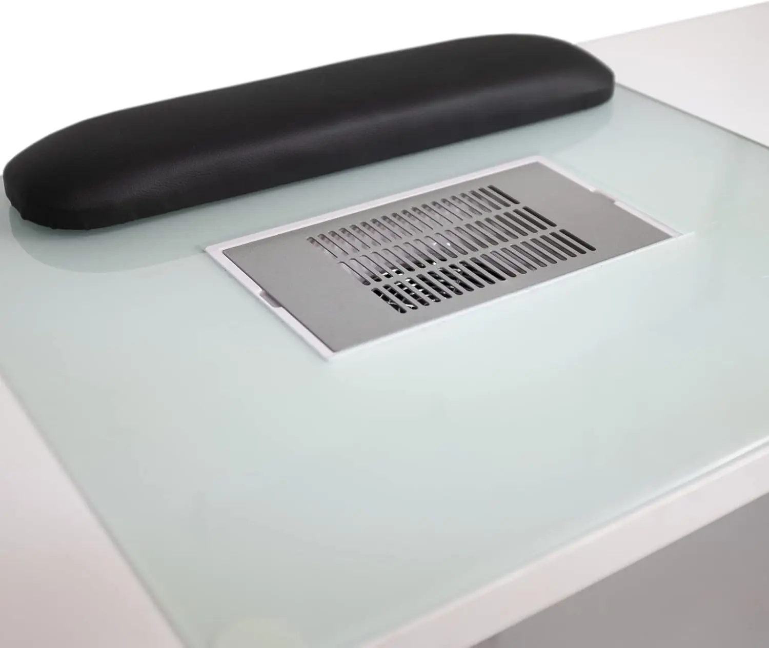 Mesa GLASS GLOW WHITE II Salon Nail Table Móveis e equipamentos de salão, versão leve