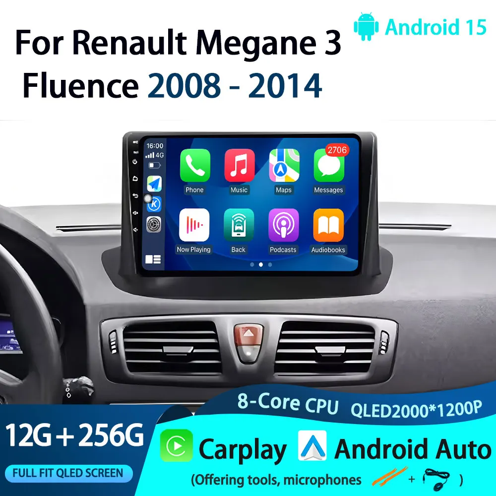 No 2 Din Android 15 ΠΠ²ΡΠΎΠΌΠΎΠ±ΠΈΠ»ΡΠ½ΡΠΉ ΡΠ°Π΄ΠΈΠΎΠΏΡΠΈΠ΅ΠΌΠ½ΠΈΠΊ ΠΡΠ»ΡΡΠΈΠΌΠ΅Π΄ΠΈΠΉΠ½ΡΠΉ Π²ΠΈΠ΄Π΅ΠΎΠΏΠ»Π΅Π΅Ρ ΠΠ»Ρ Renault Megane 3 Fluence 2008-2014 ΠΠ°Π²ΠΈΠ³Π°ΡΠΈΡ GPS Carplay Auto RDS No 2 Din Android 15 ΠΠ²ΡΠΎΠΌΠΎΠ±ΠΈΠ»ΡΠ½ΡΠΉ ΡΠ°Π΄ΠΈΠΎΠΏΡΠΈΠ΅ΠΌΠ½ΠΈΠΊ ΠΡΠ»ΡΡΠΈΠΌΠ΅Π΄ΠΈΠΉΠ½ΡΠΉ Π²ΠΈΠ΄Π΅ΠΎΠΏΠ»Π΅Π΅Ρ ΠΠ»Ρ Renault Megane 3 Fluence 2008-2014 ΠΠ°Π²ΠΈΠ³Π°ΡΠΈΡ GPS Carplay Auto RDS
