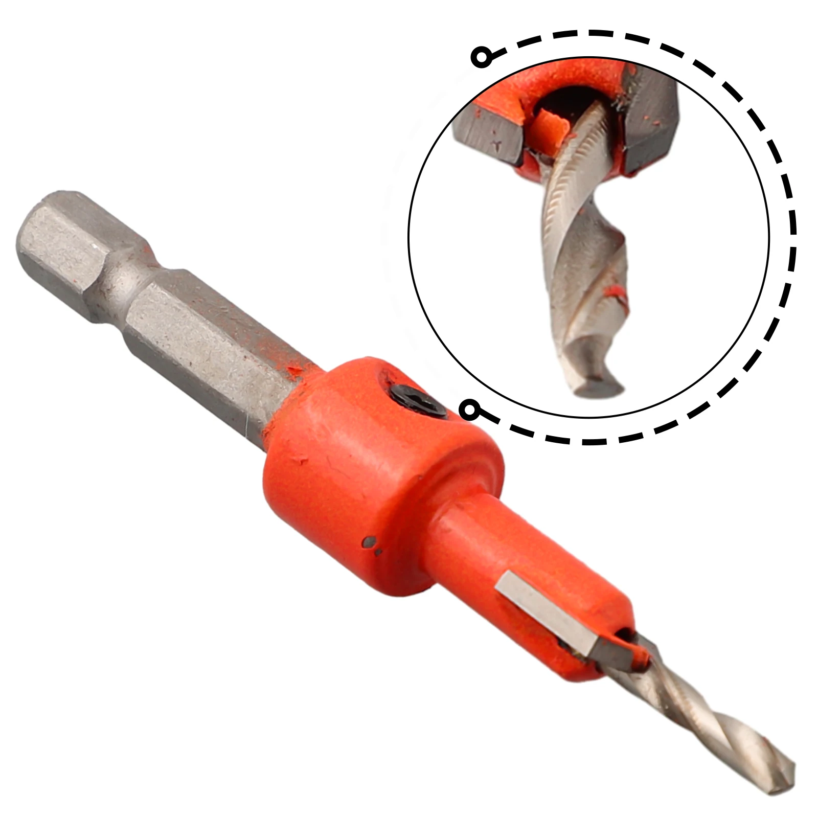 1pcs Verzinkboor Boor 8mm 10mm Houtbewerking Hex Schacht Stap Boor Router Bit Schroef Extractor Frees boren Bit