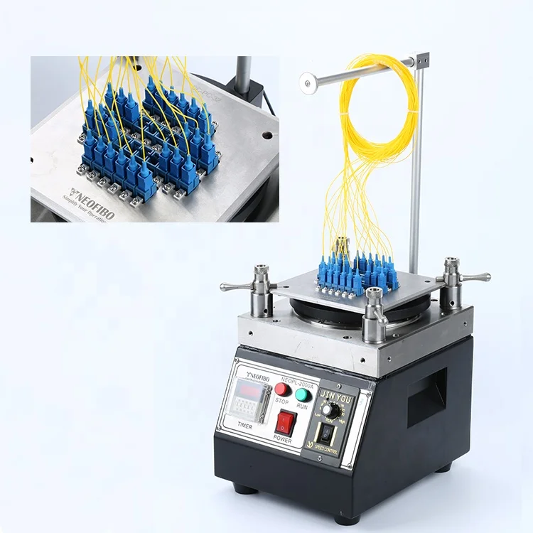 SS automatic bare fiber patch cord connector fiber jumper polishing machine foursquare optic fiber polishing machine