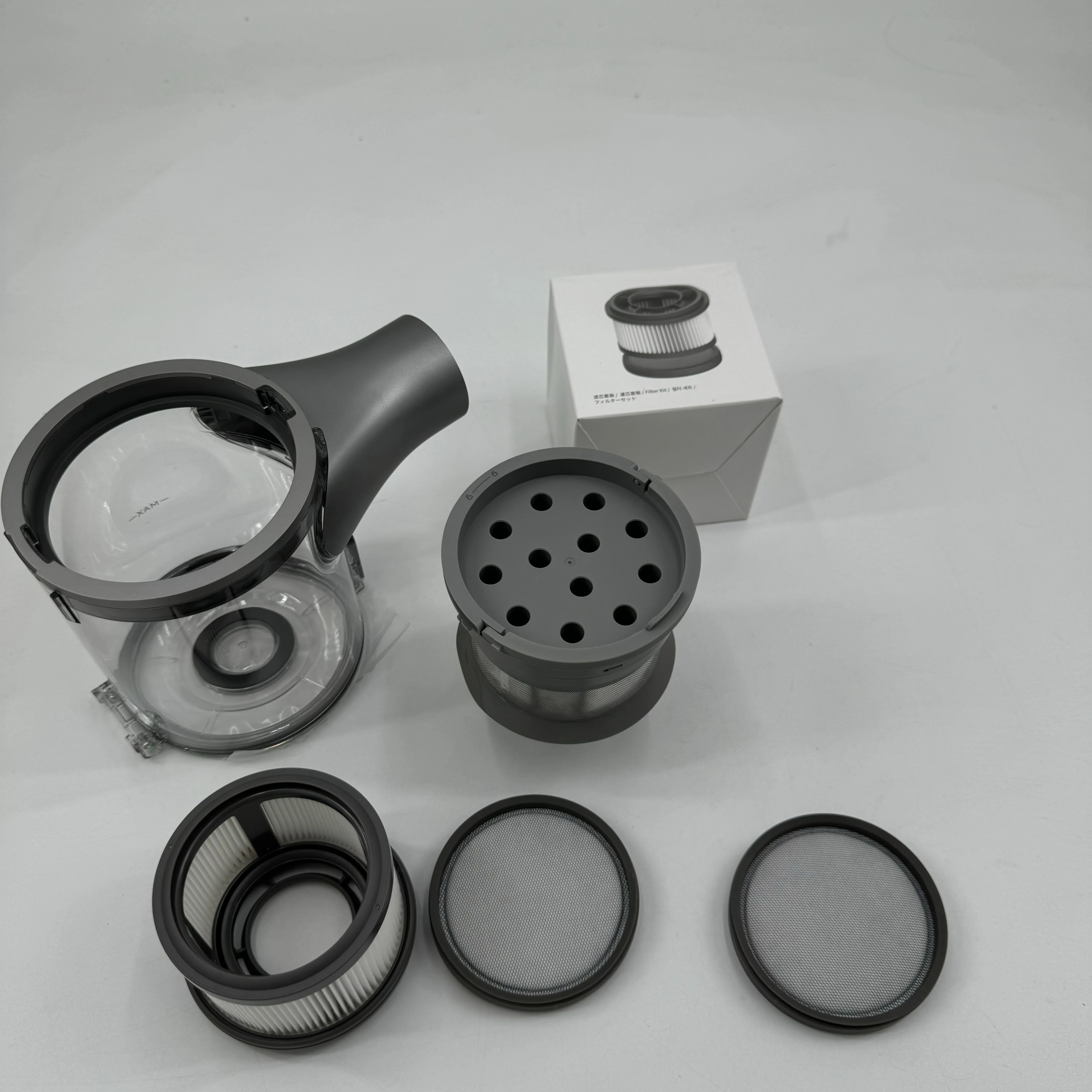 Original Dustcup Assembly Cyclone Assembly HEPA Filter Assembly For Dreame V12Plus MOVA S4 Detect Vacuum Cleaner Parts Optional