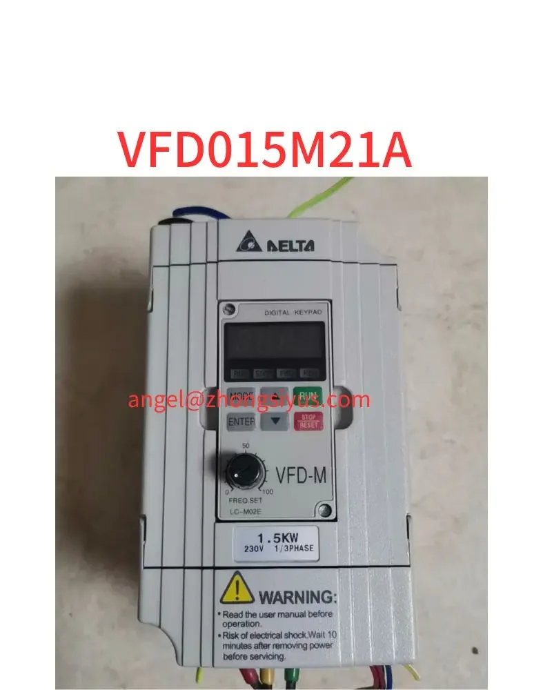 

Used VFD015M21A converter, 220V 1.5 kw