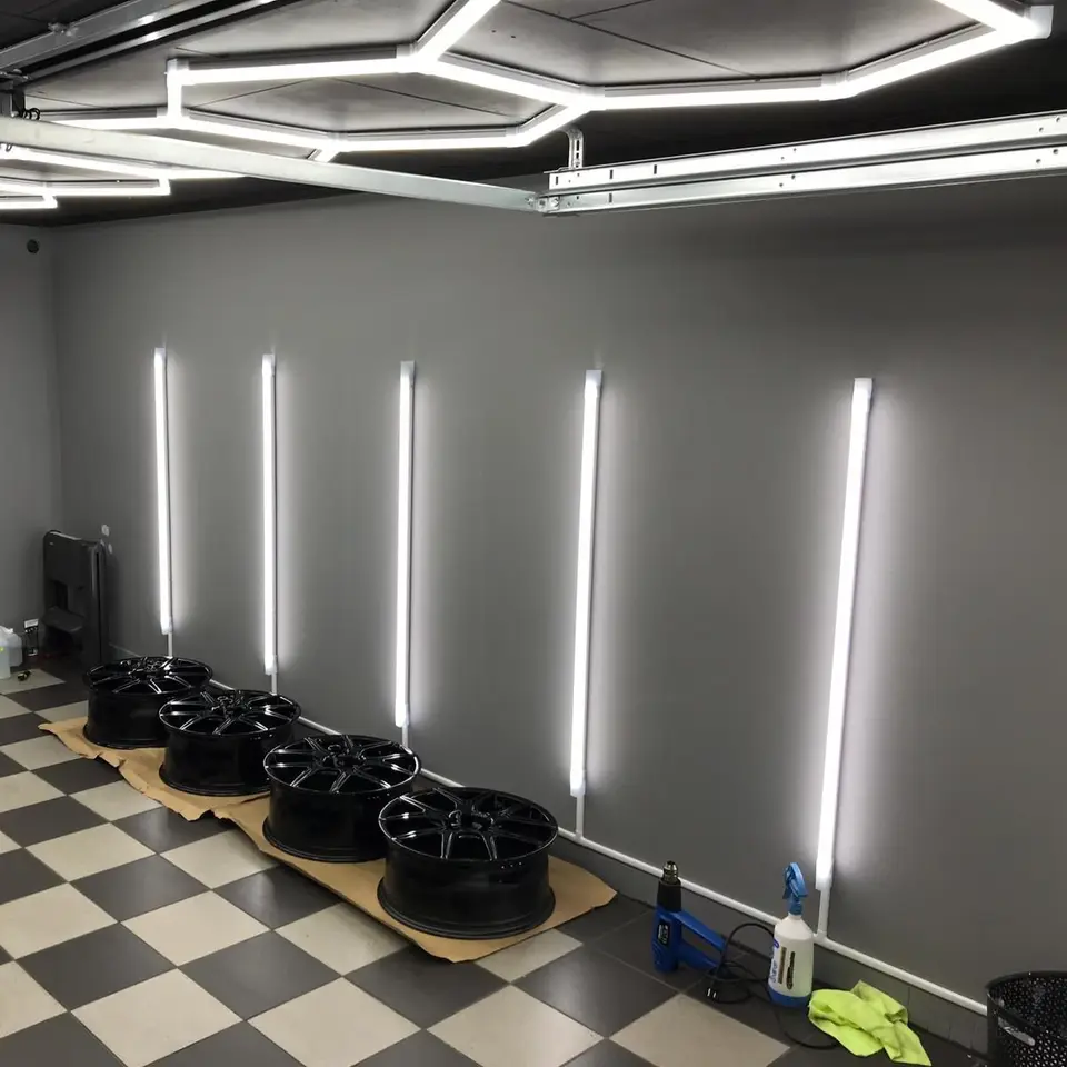 ガレージ デザインLEDバー 24本 ガレージまたはワークショップ用のLEDバーライト,1175mm,5ユニット