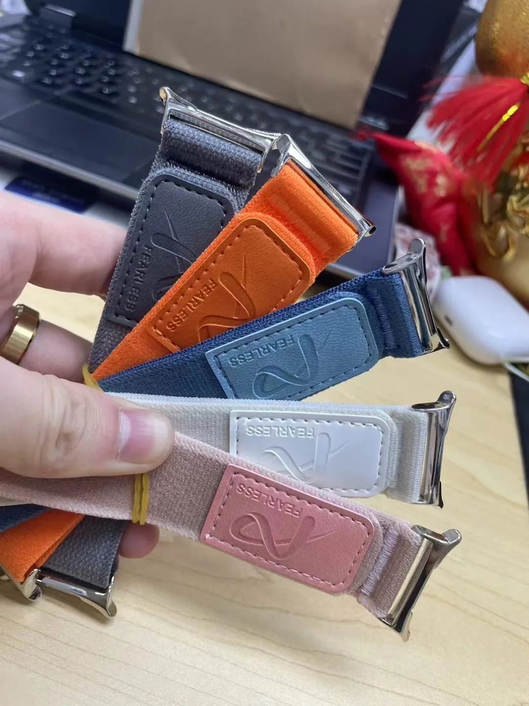 Нейлоновый кожаный ремешок для часов Samsung Galaxy watch 7 Ultra 47 мм