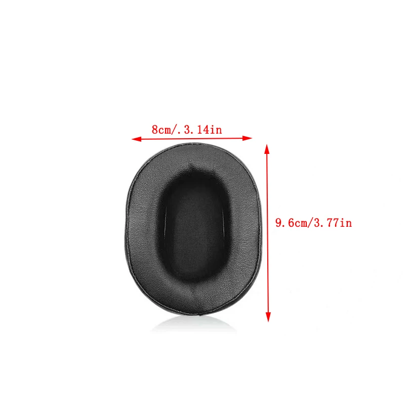 1 Pair Replacement Ear Pads Cushions Protein Leather Earpads Ear Pads Ear Cups Cover for Audio Technica ATH MSR7 M50X M40X SX1