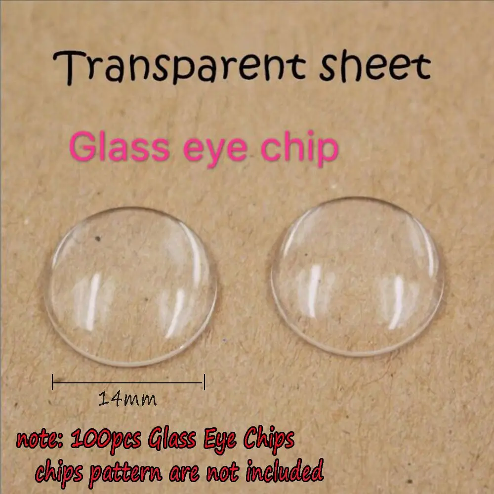 100pcs 14mm Hot Accessories Modified DIY Crafts Time Gem Blyth Dolls Glass Eye Chips view 5