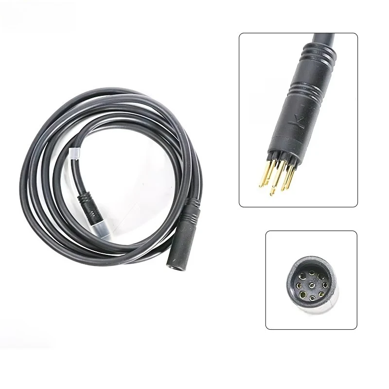 V20 Electric Dirt Bike Motor Extension Cable 1.6M Black Connector Replacement Spare Part for Repair